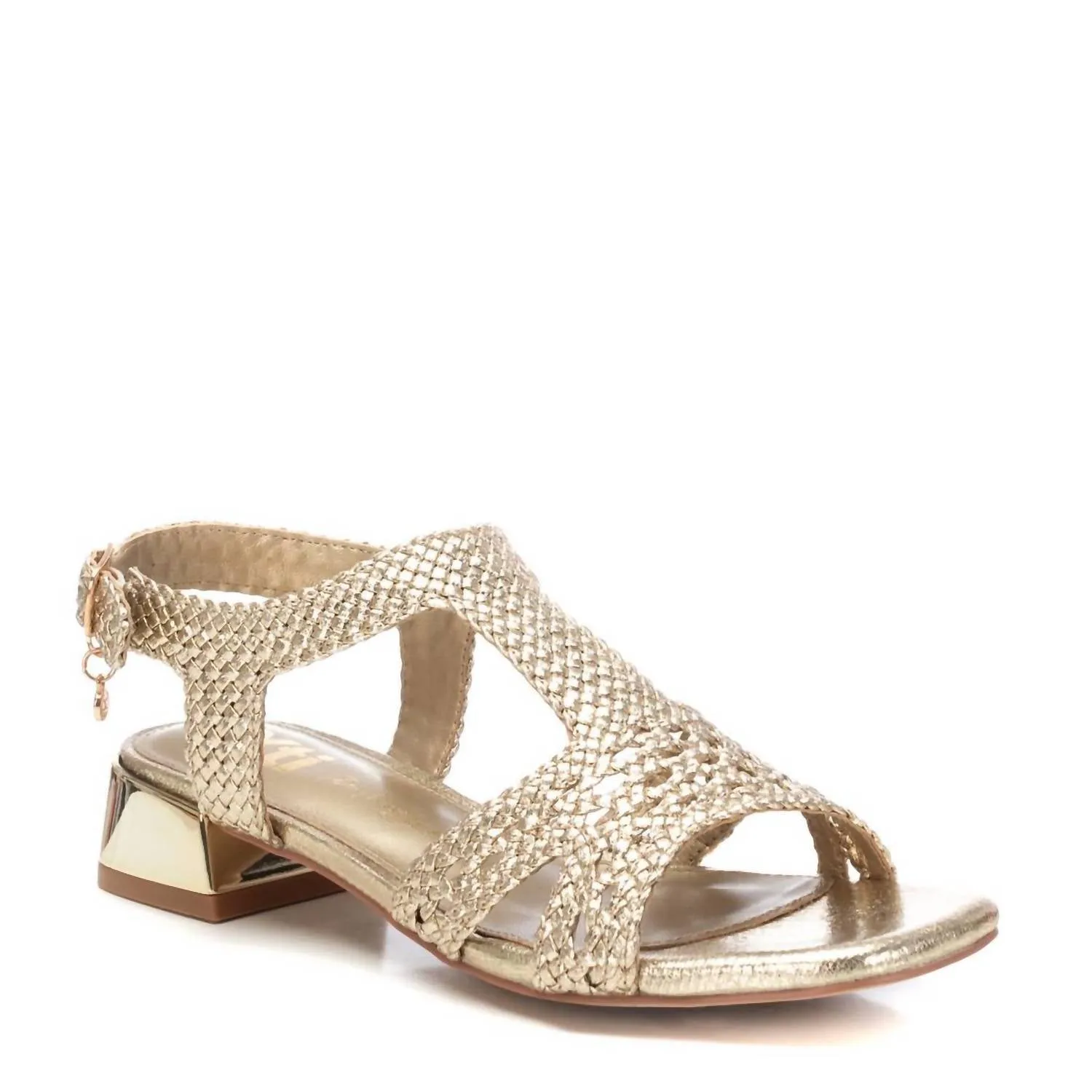 Women's Low Wedge Sandals In Gold