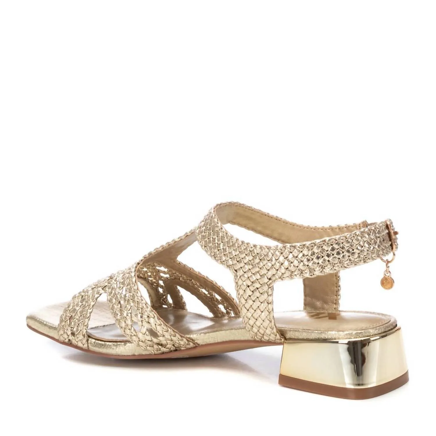 Women's Low Wedge Sandals In Gold