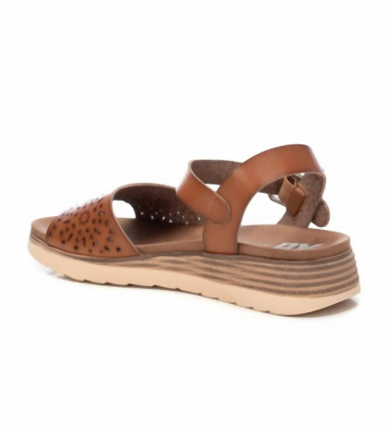 Women's Low Wedge Sandals In Taupe
