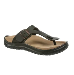 Women's Meru Thong Sandal In Dark Brown