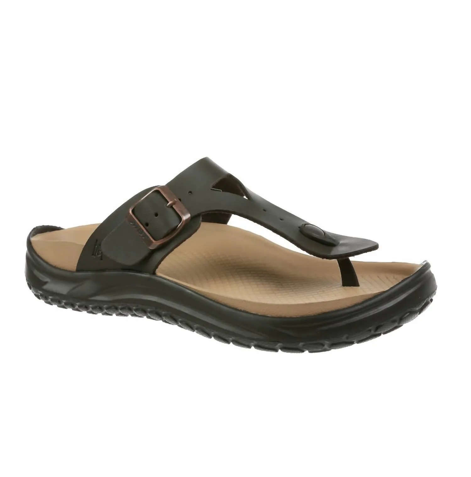 Women's Meru Thong Sandal In Dark Brown