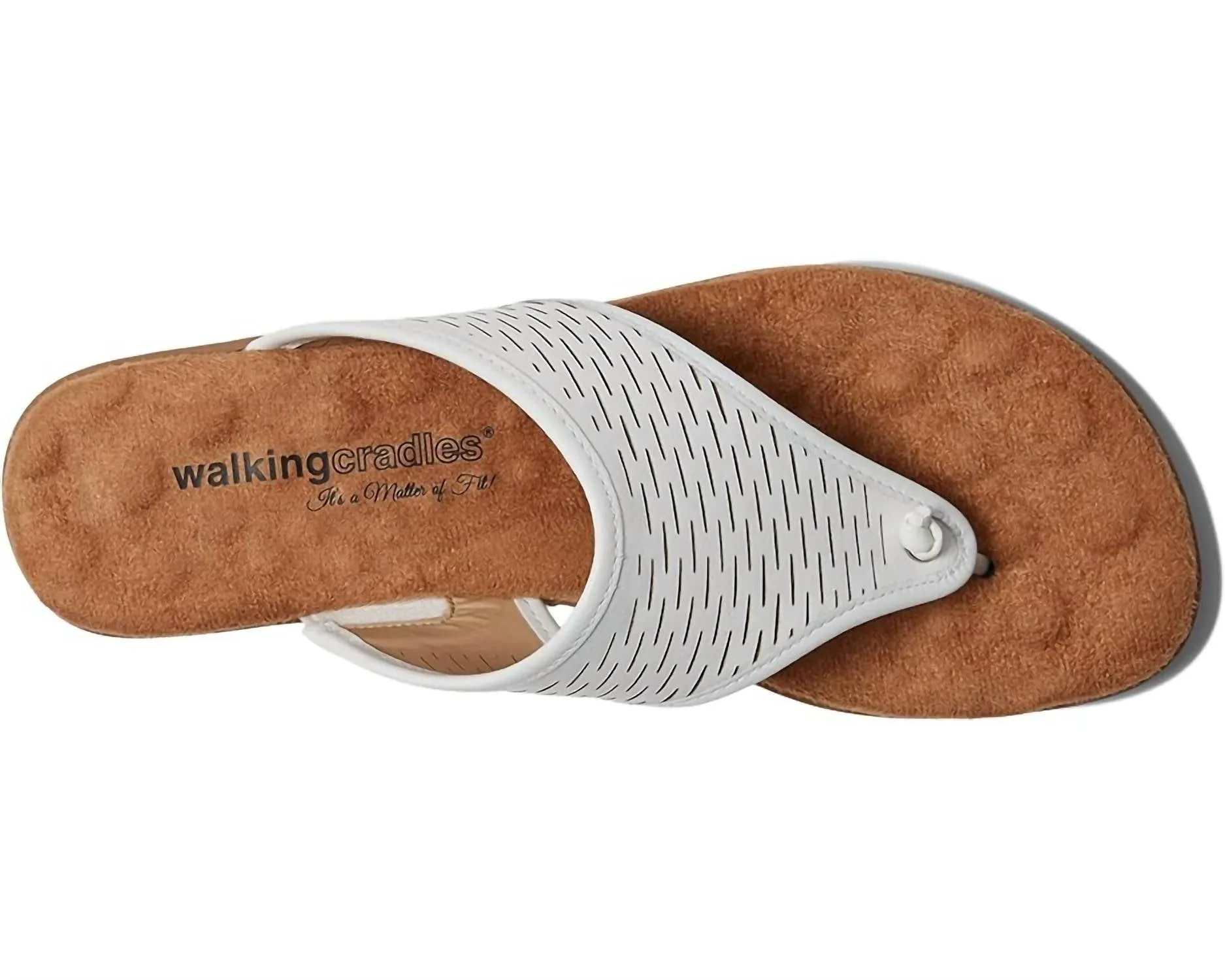 Women's Nella Sandal - Ww Width In White