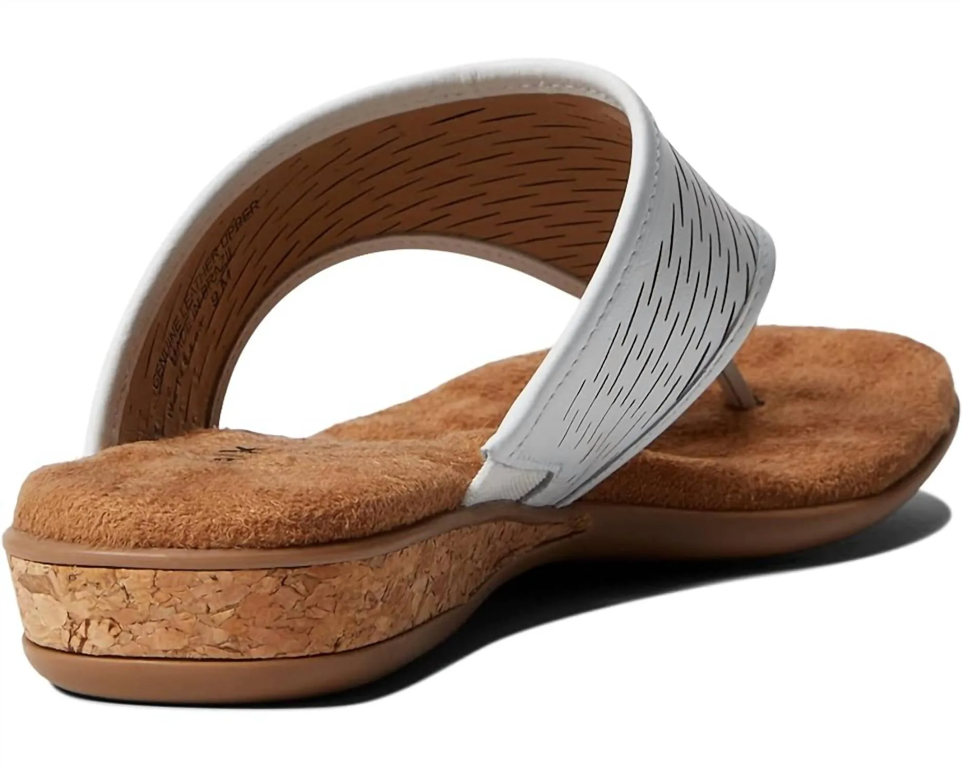 Women's Nella Sandal - Ww Width In White