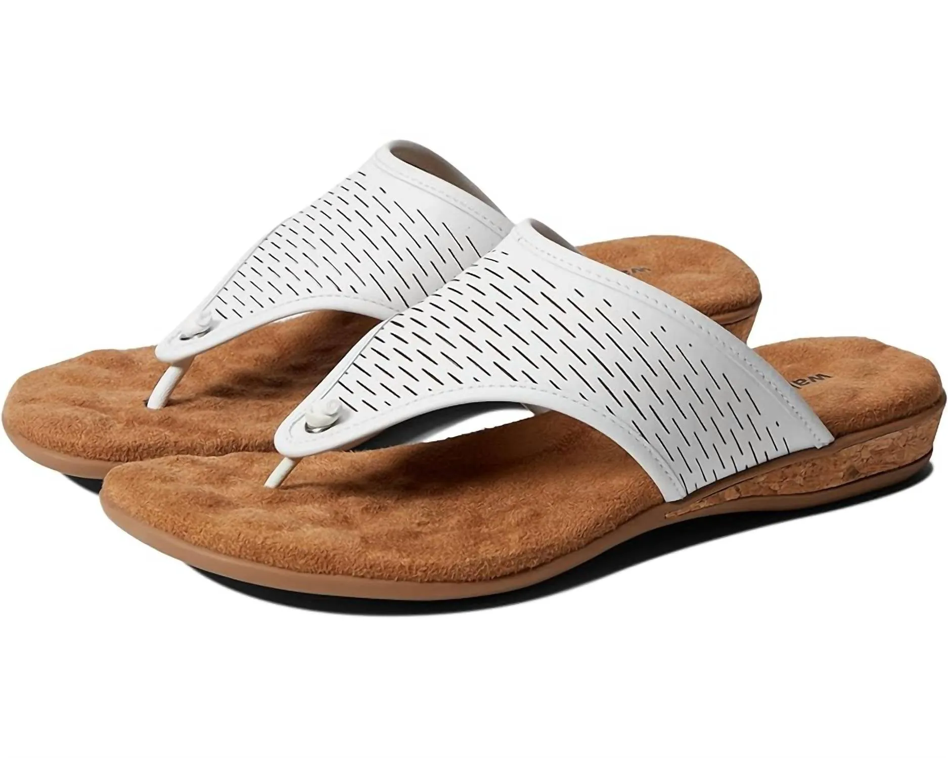 Women's Nella Sandal - Ww Width In White