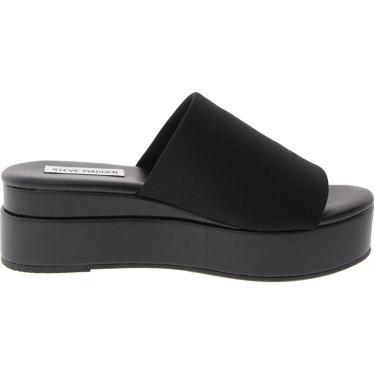 Womens Padded Insole Knit Platform Sandals