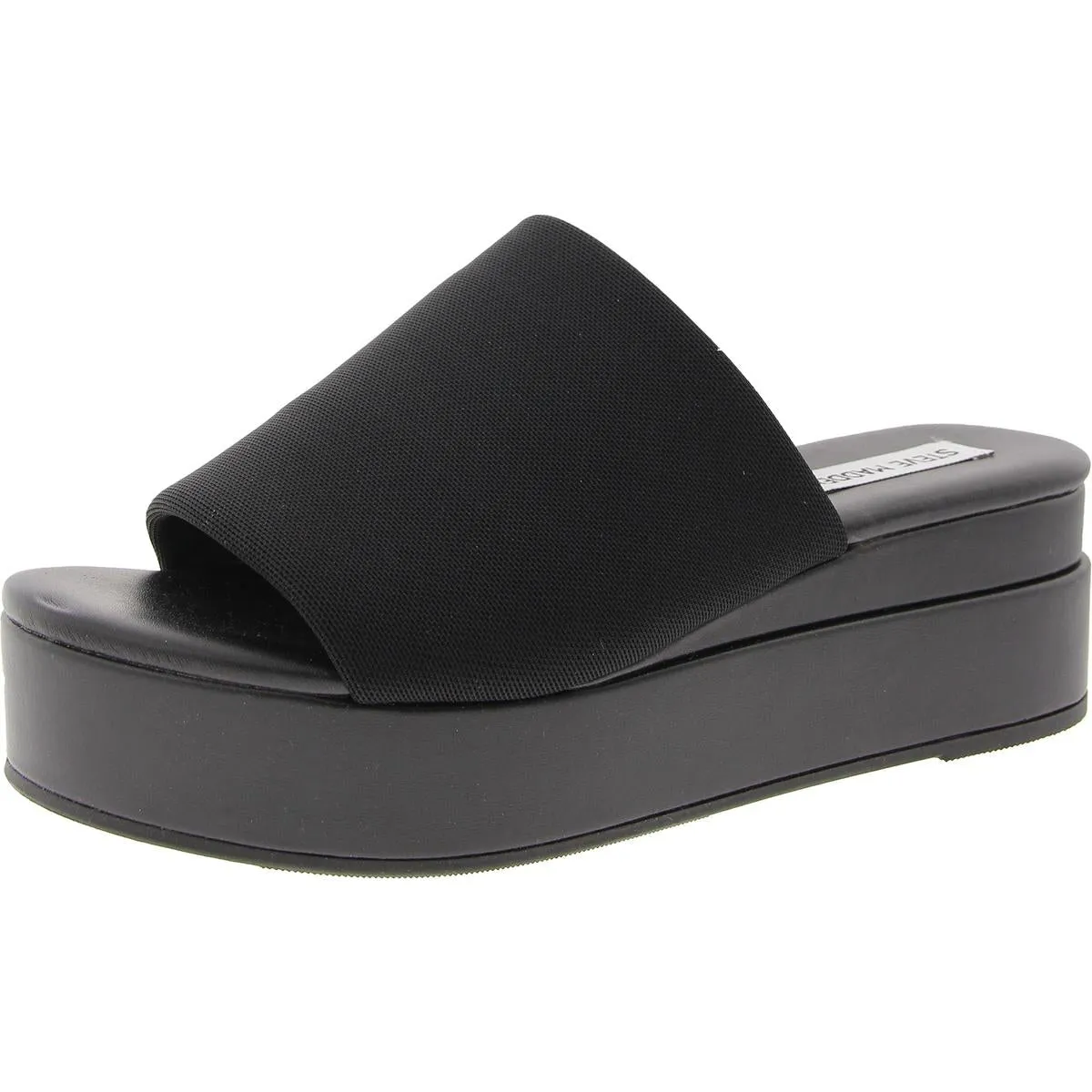 Womens Padded Insole Knit Platform Sandals