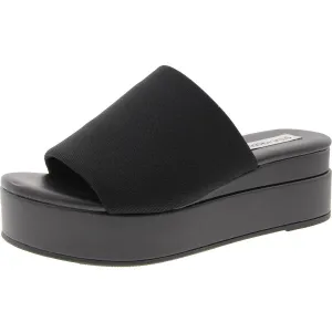Womens Padded Insole Knit Platform Sandals