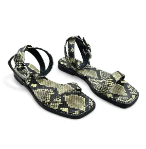 Women's Patti Sandal In Wheat Snake