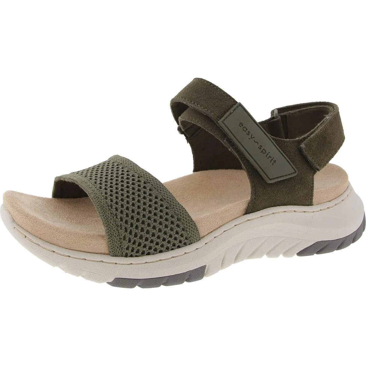 Womens Perforated Leather Ankle Strap