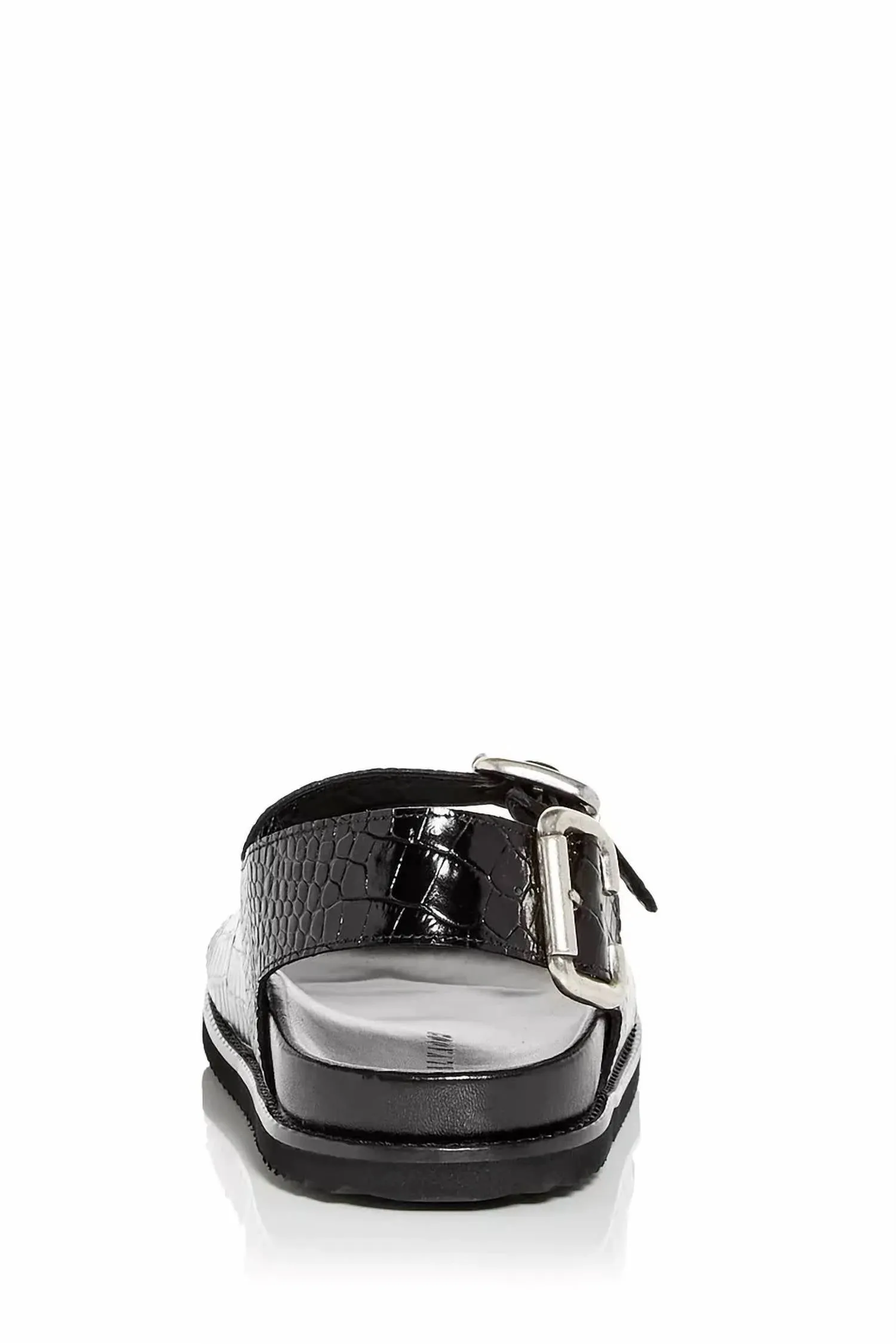 Women's Piper Embossed Slingback Sandals In Black Croc