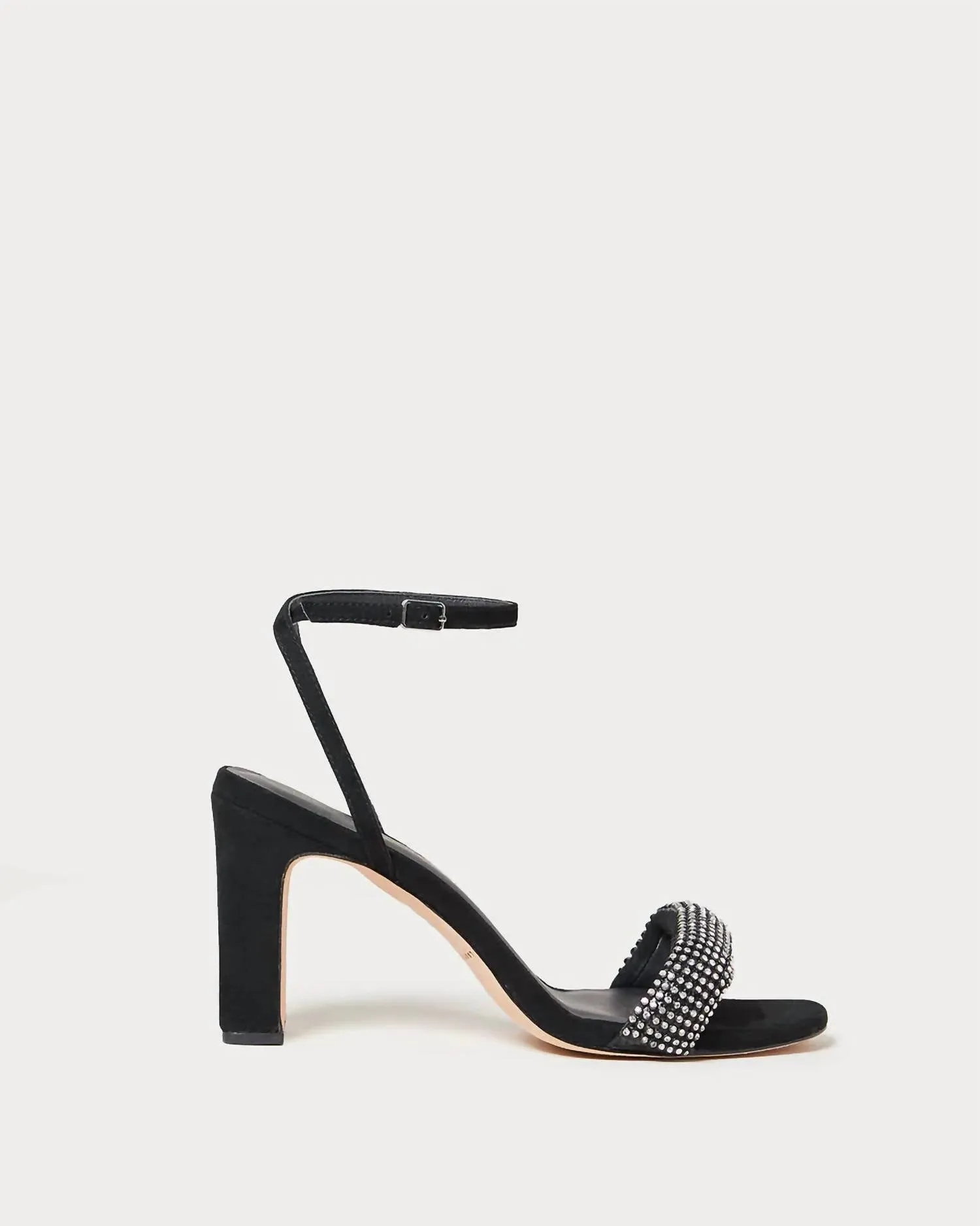 Women's Shay Black Rhinestone Heeled Sandal