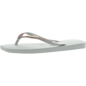 Womens Slip On Flat Thong Sandals