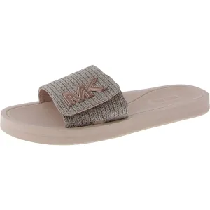 Womens Slip On Open Toe Pool Slides
