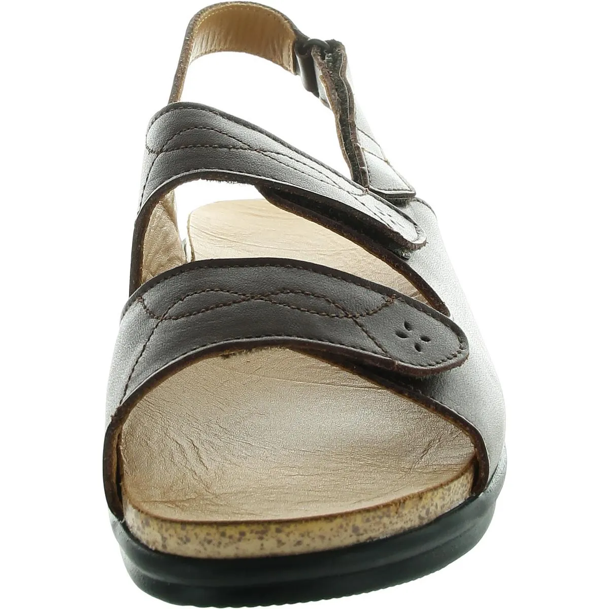 Womens Solid Leather Ankle Strap