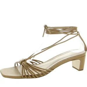 Womens Strappy Block Heel