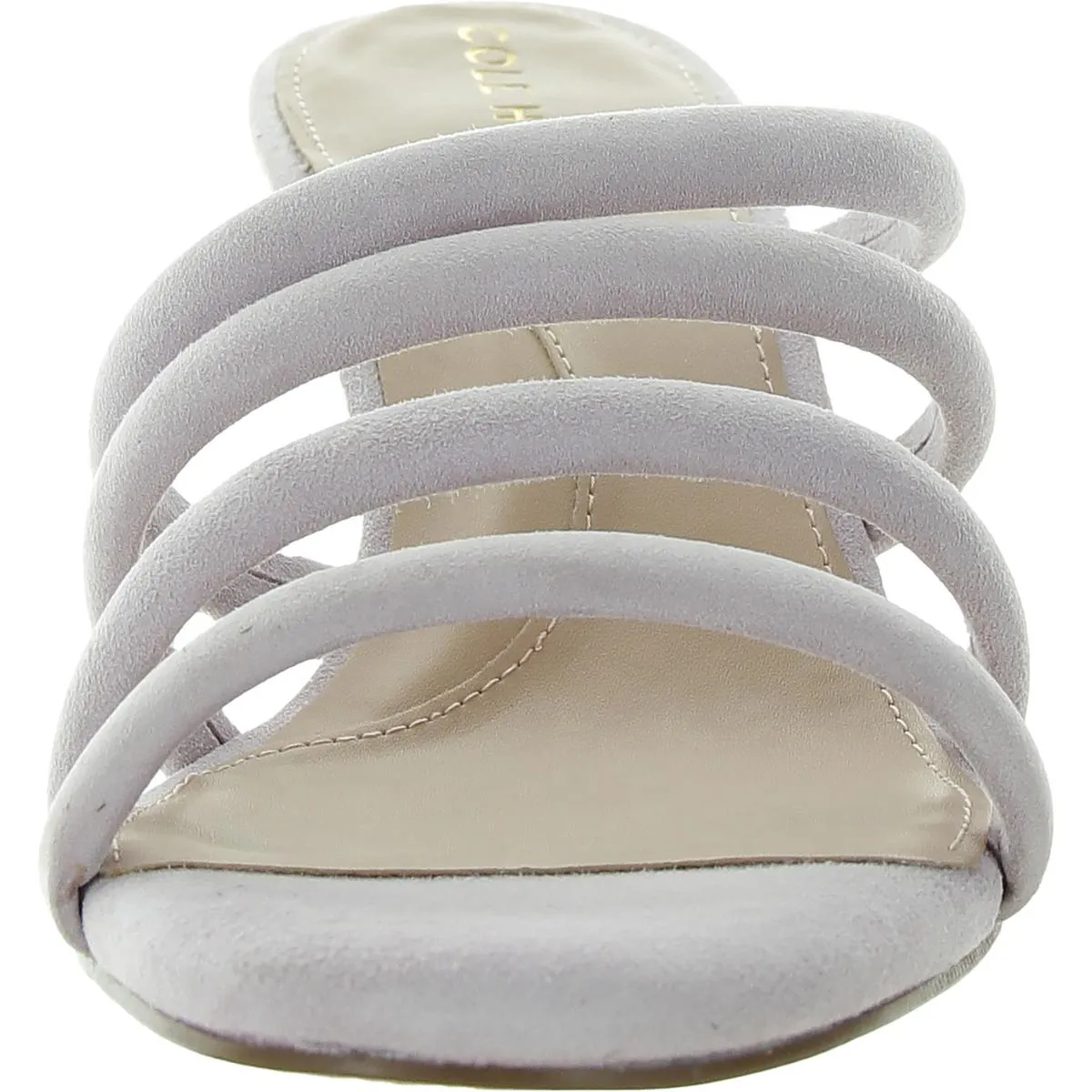 Womens Strappy Faux Suede Heels
