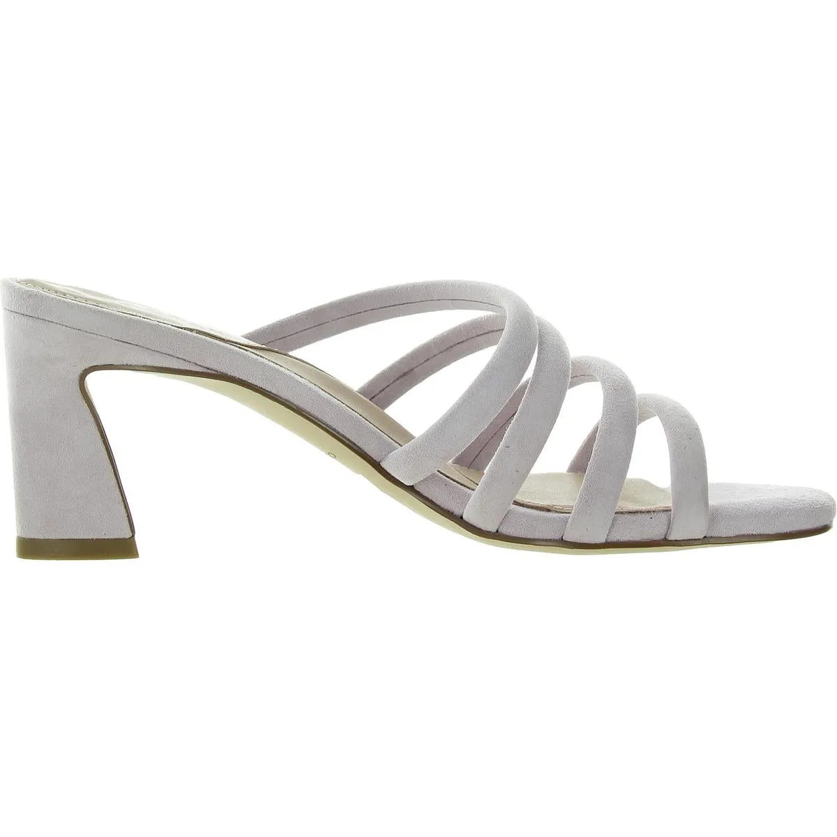 Womens Strappy Faux Suede Heels