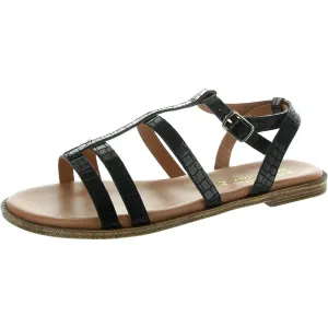 Womens Strappy Leather Ankle Strap