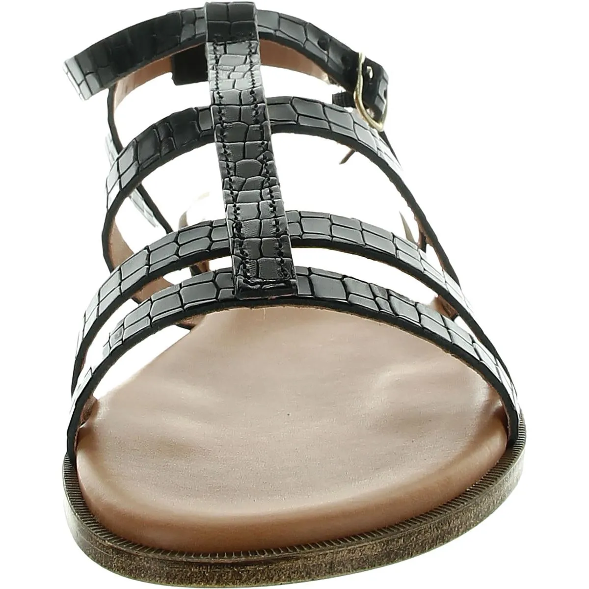 Womens Strappy Leather Ankle Strap