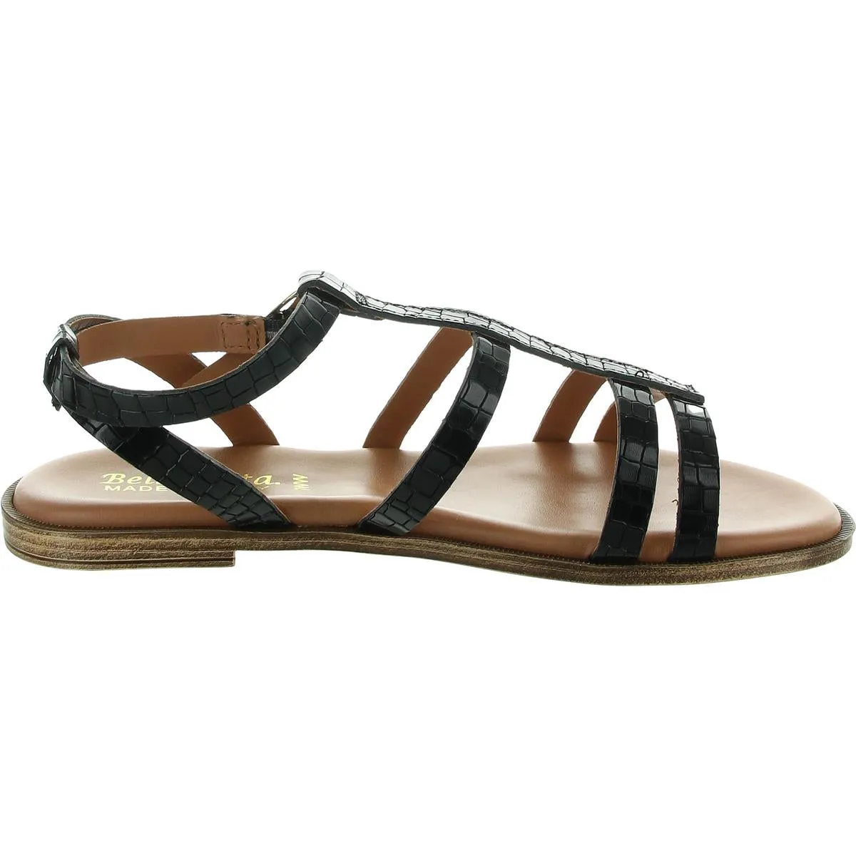 Womens Strappy Leather Ankle Strap
