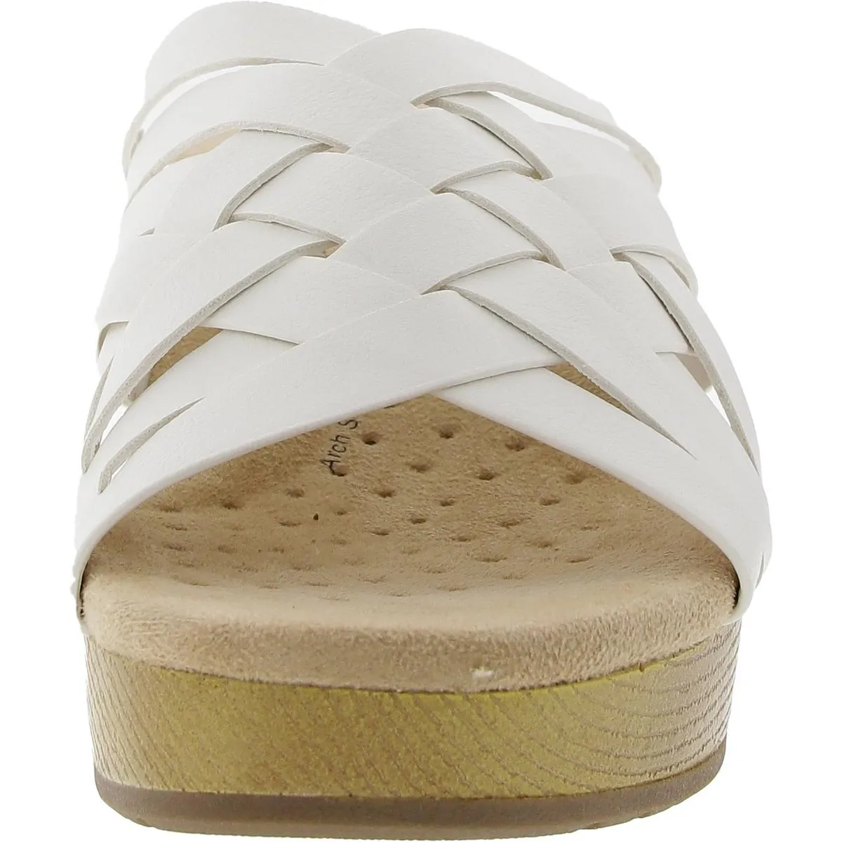 Womens Strappy Man Made Slide Sandals