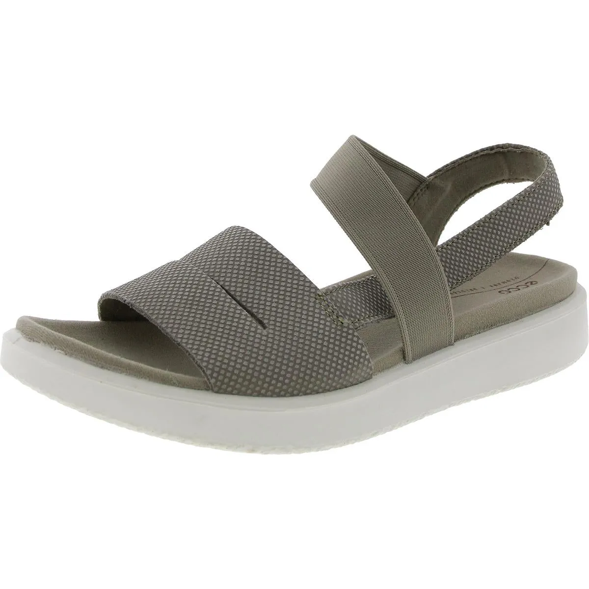 Womens Stretch Leather Slingback Sandals