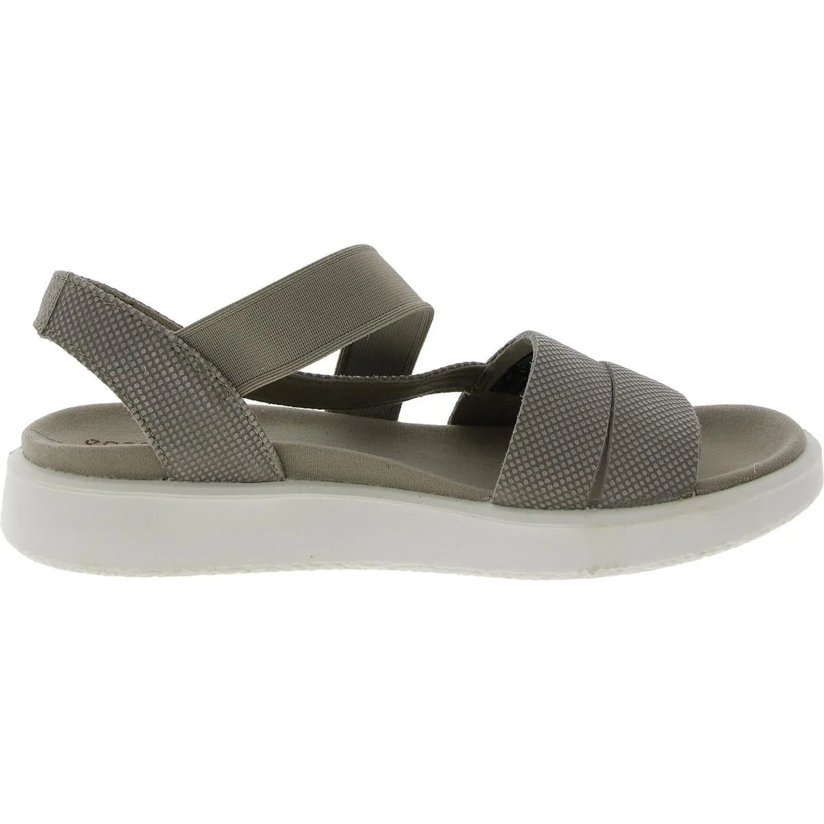 Womens Stretch Leather Slingback Sandals