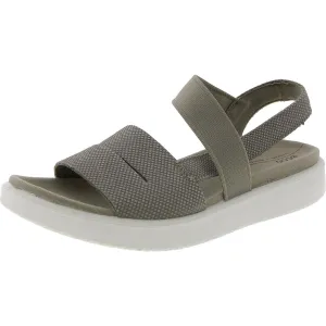 Womens Stretch Leather Slingback Sandals