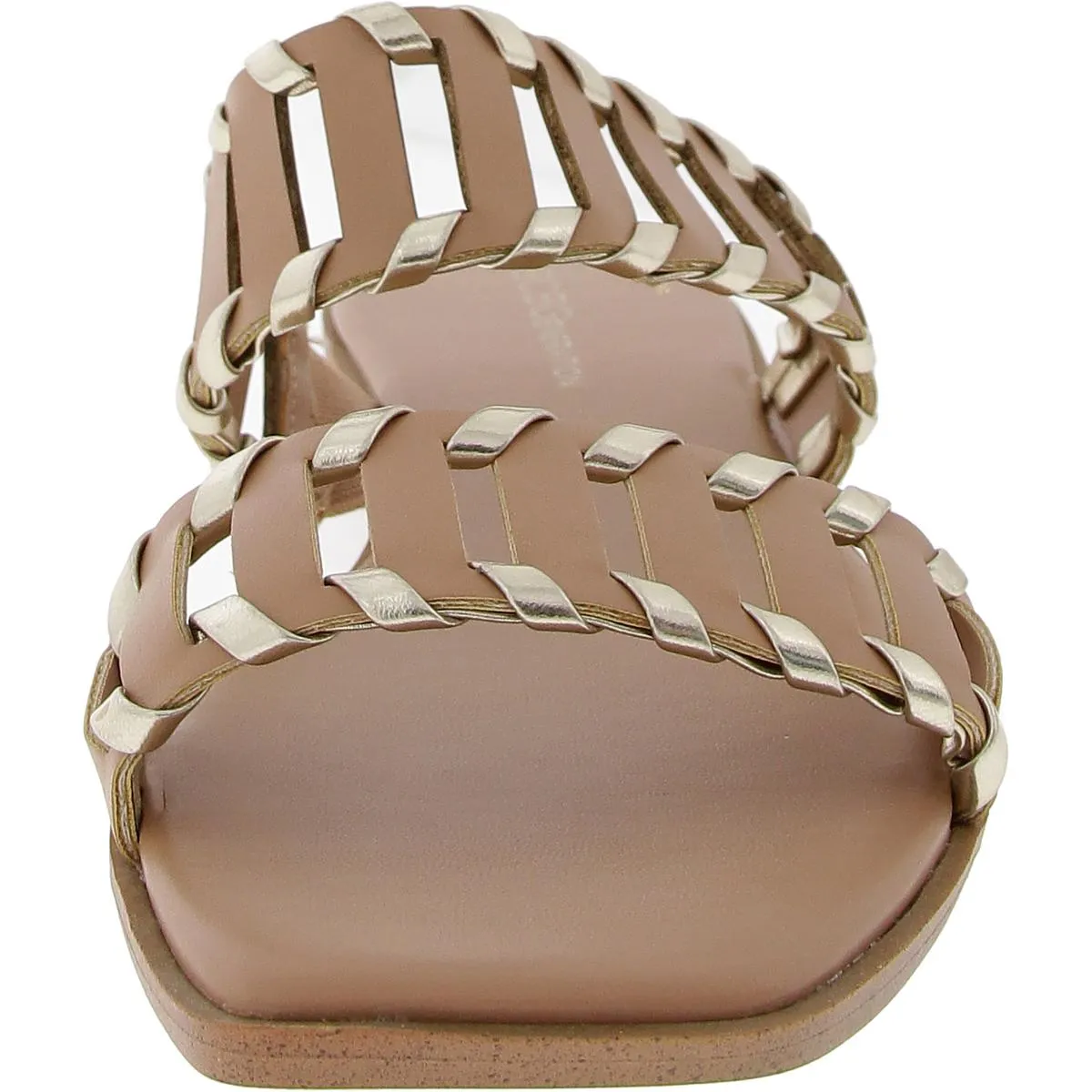 Womens Stretch Manmade Slide Sandals