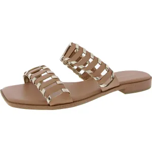 Womens Stretch Manmade Slide Sandals