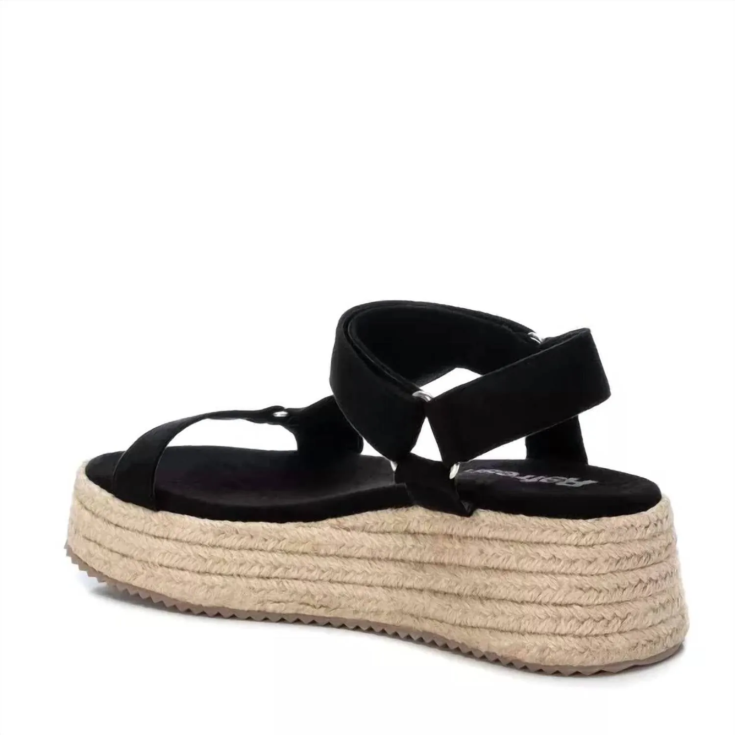 Women's Suede Strappy Sandals In Black