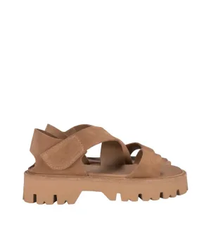 Women's Suton Sandals In Suntan Castoro