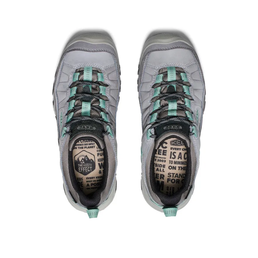 Women's Targhee IV Waterproof Hiking Shoe  |  Alloy/Granite Green