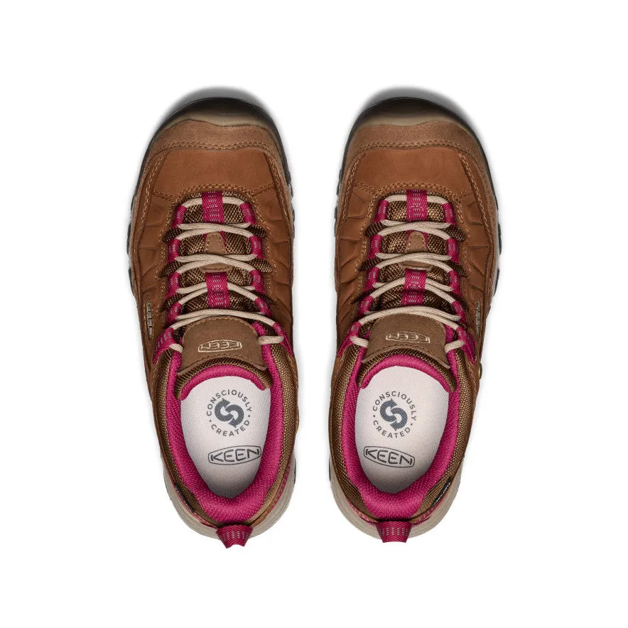 Women's Targhee IV Waterproof Hiking Shoe  |  Bison/Beaujolais