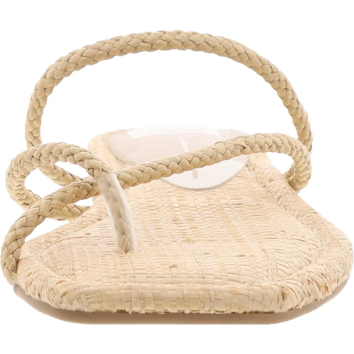 Womens Textured Woven Flip-Flops