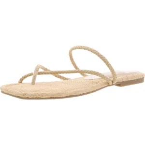 Womens Textured Woven Flip-Flops