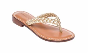Women's Theo Thong Sandal In Gold Glove