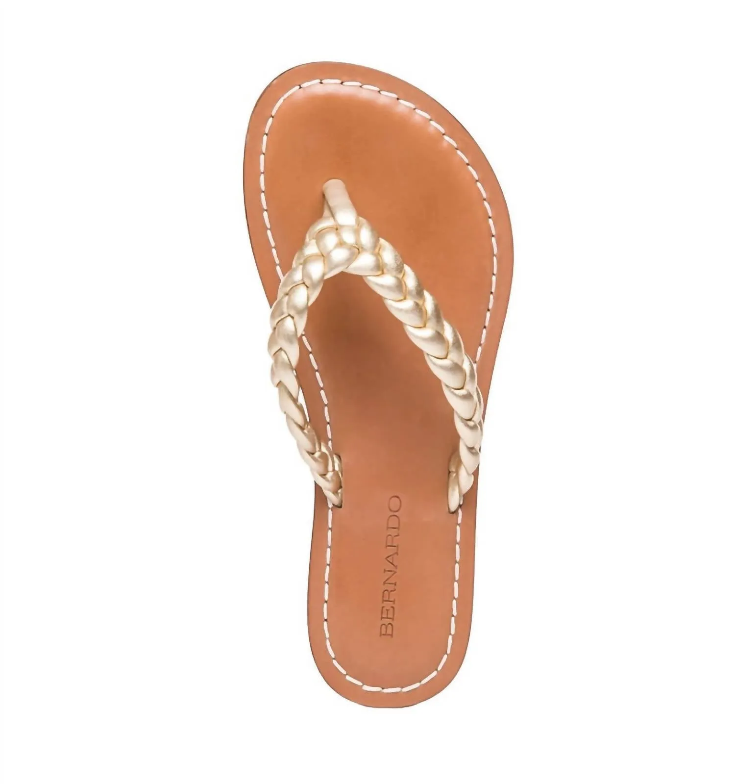 Women's Theo Thong Sandal In Gold Glove