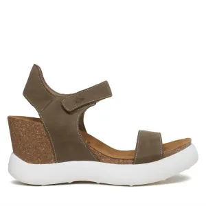 Women's Wedge Sandal In Khaki Cupido