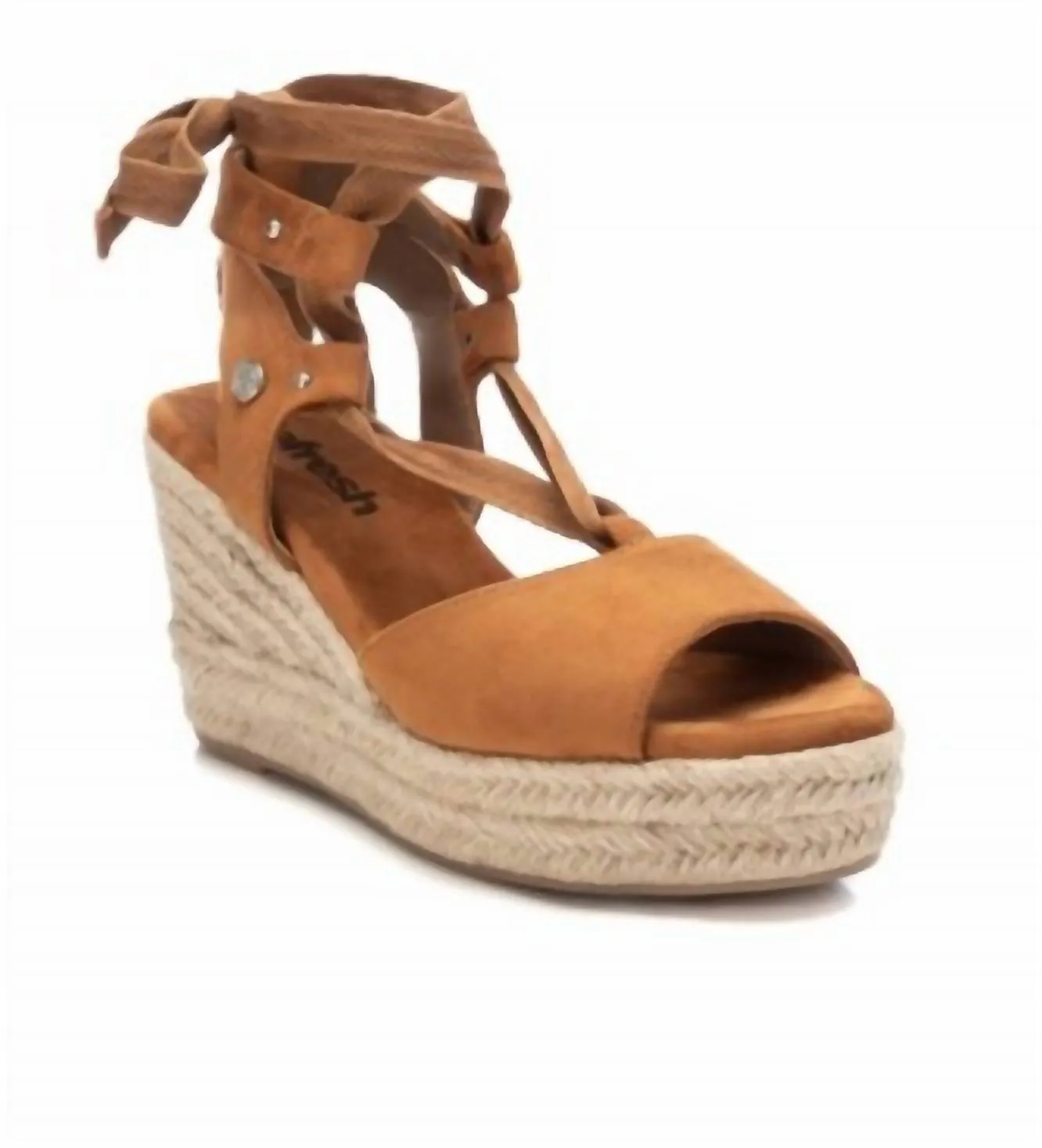 Women's Wedge Sandals In Camel