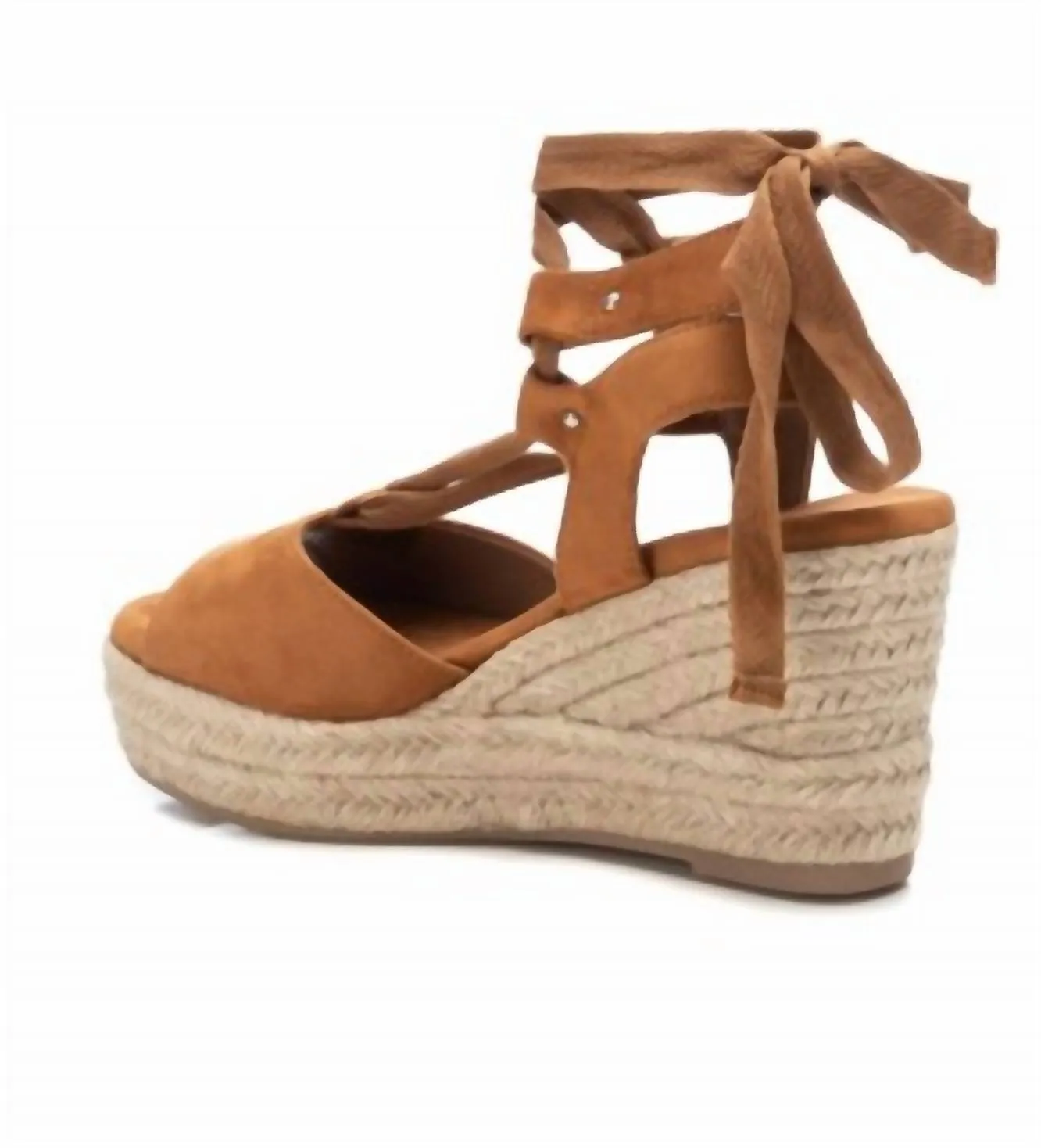 Women's Wedge Sandals In Camel