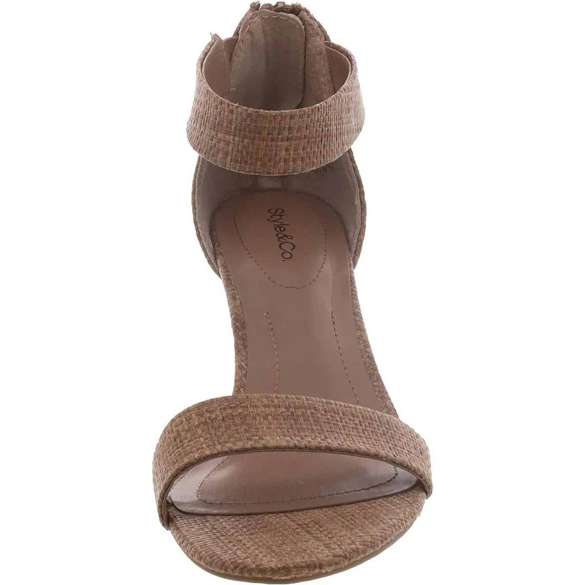 Womens Woven Slip On Heels