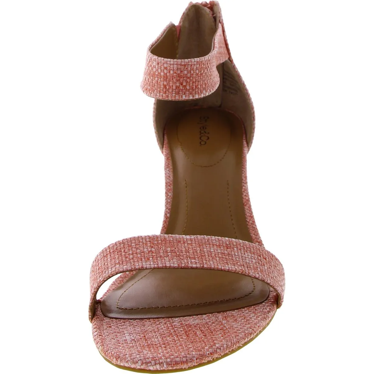 Womens Woven Slip On Heels