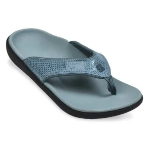 Women's Yumi Snake Sandal In Mineral Blue