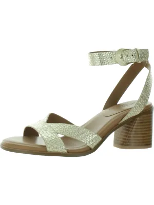 Yumi Womens Leather Adjustable Slingback Sandals