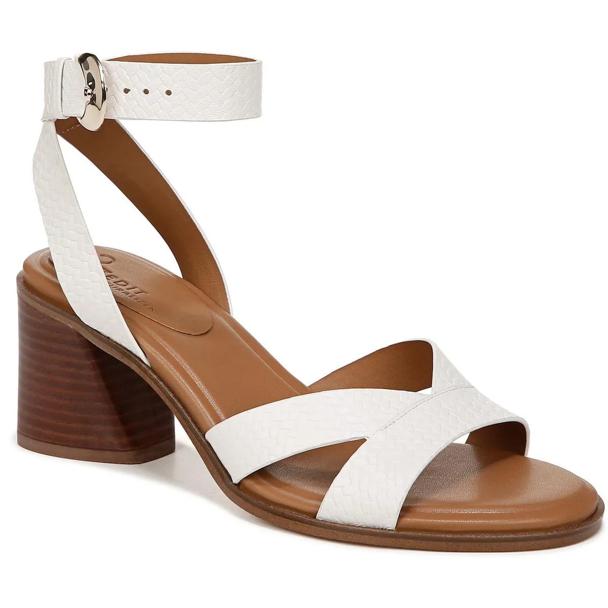 Yumi Womens Leather Adjustable Slingback Sandals