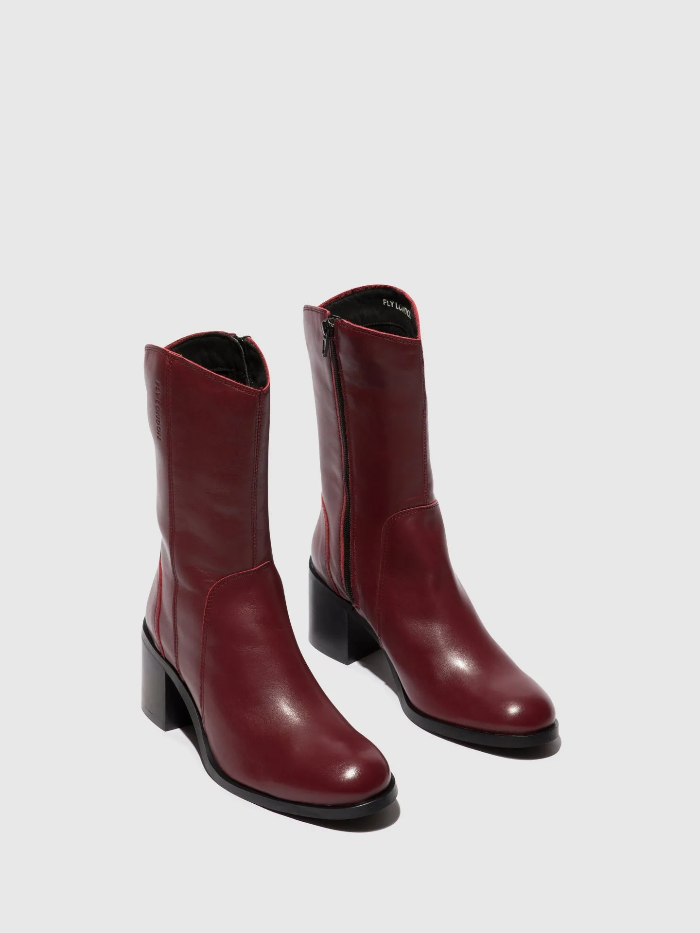 Zip Up Ankle Boots ASTA914FLY WINE