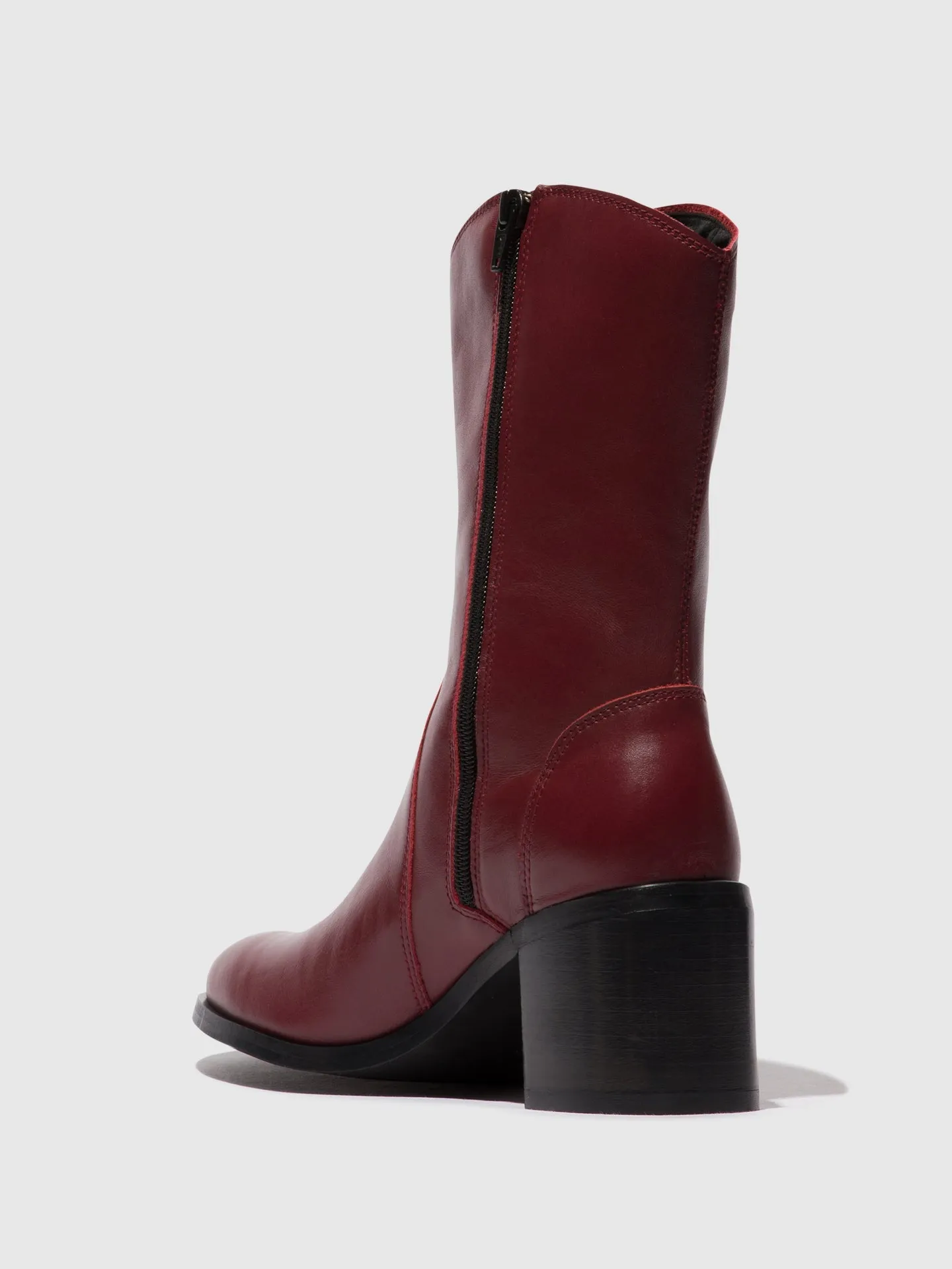 Zip Up Ankle Boots ASTA914FLY WINE