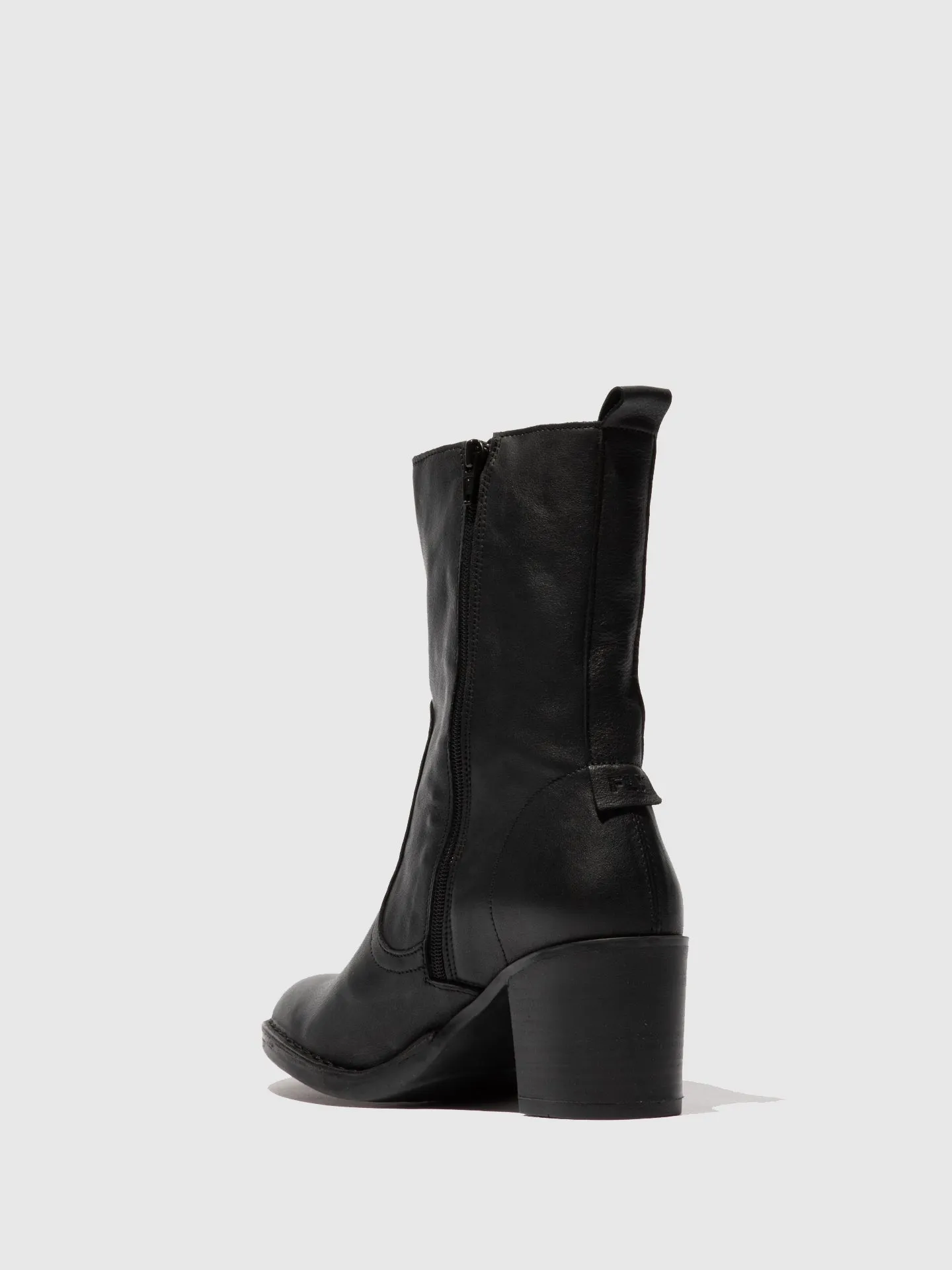 Zip Up Ankle Boots BORE072FLY VERONA BLACK