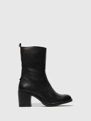 Zip Up Ankle Boots BORE072FLY VERONA BLACK